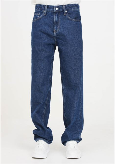 90'S Straight jeans in blue denim for men CALVIN KLEIN JEANS | J30J3257091BJ1BJ
